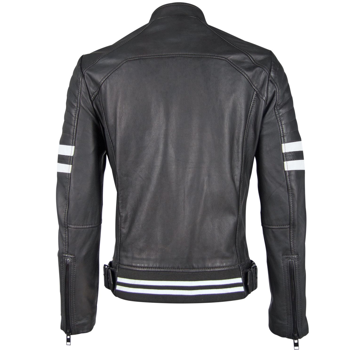 Geaca de Piele Naturala Barbati Gipsy Negru/Alb G2BFazyl SF LAROXV – IMBRACAMINTE Geaca de Piele Naturala Barbati Gipsy Negru/Alb G2BFazyl SF LAROXV – IMBRACAMINTE