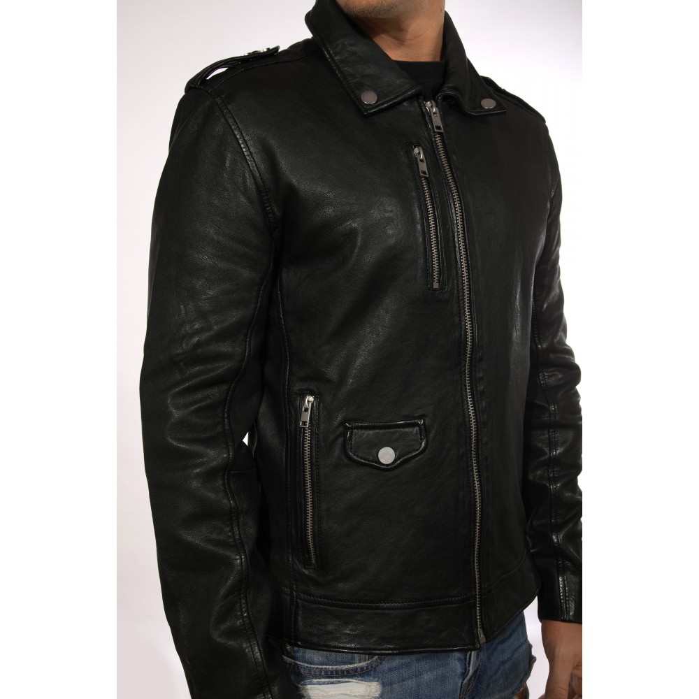 Geaca de Piele Naturala Barbati Gipsy Neagra G2BGerik SF LACAV Geaca de Piele Naturala Barbati Gipsy Neagra G2BGerik SF LACAV - readytowear.ro