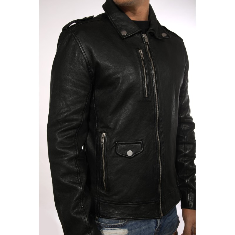 Geaca de Piele Naturala Barbati Gipsy Neagra G2BGerik SF LACAV – IMBRACAMINTE Geaca de Piele Naturala Barbati Gipsy Neagra G2BGerik SF LACAV – IMBRACAMINTE