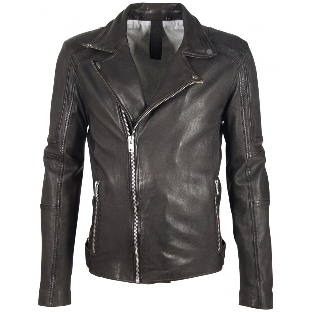 Geaca de Piele Naturala Barbati Gipsy Antracit G2BHylas SF LVTW Geaca de Piele Naturala Barbati Gipsy Antracit G2BHylas SF LVTW - readytowear.ro