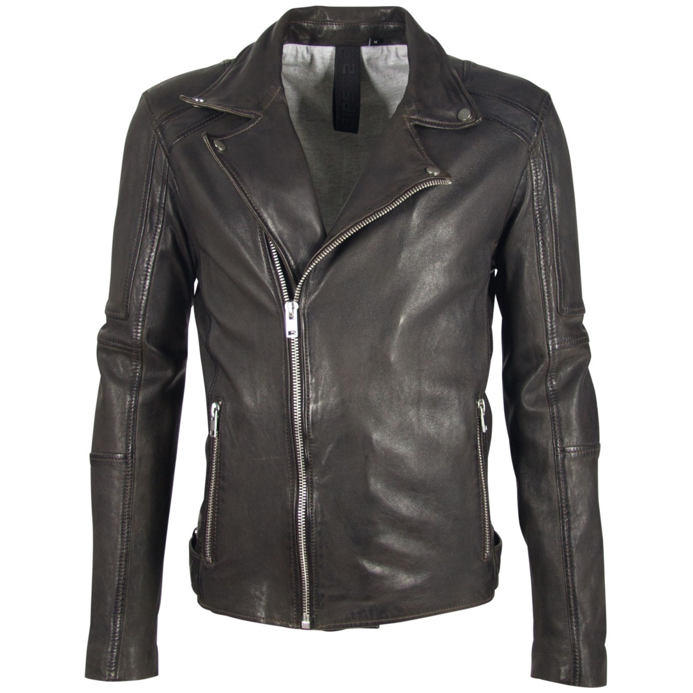 Geaca de Piele Naturala Barbati Gipsy Antracit G2BHylas SF LVTW – IMBRACAMINTE