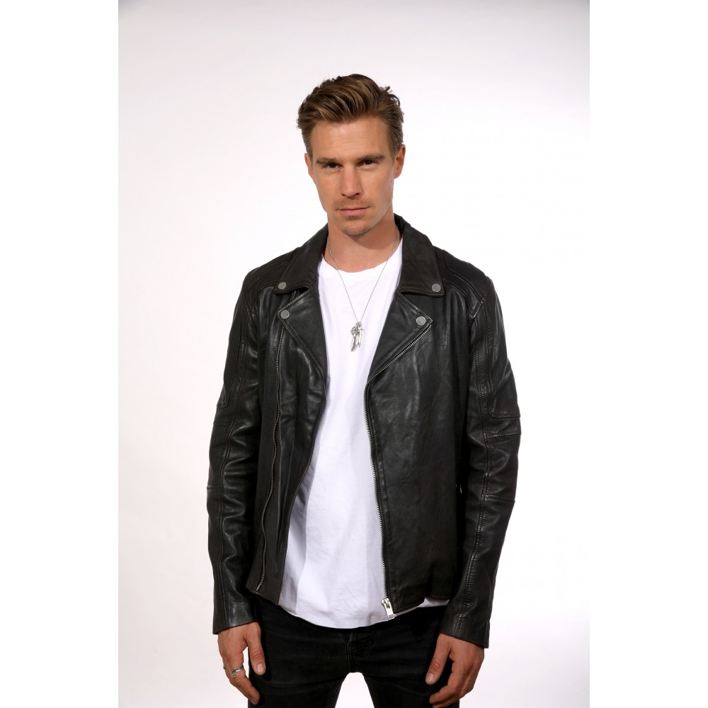 Geaca de Piele Naturala Barbati Gipsy Antracit G2BHylas SF LVTW Geaca de Piele Naturala Barbati Gipsy Antracit G2BHylas SF LVTW - readytowear.ro
