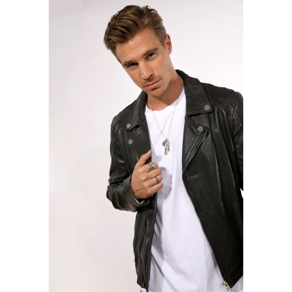Geaca de Piele Naturala Barbati Gipsy Antracit G2BHylas SF LVTW Geaca de Piele Naturala Barbati Gipsy Antracit G2BHylas SF LVTW - readytowear.ro