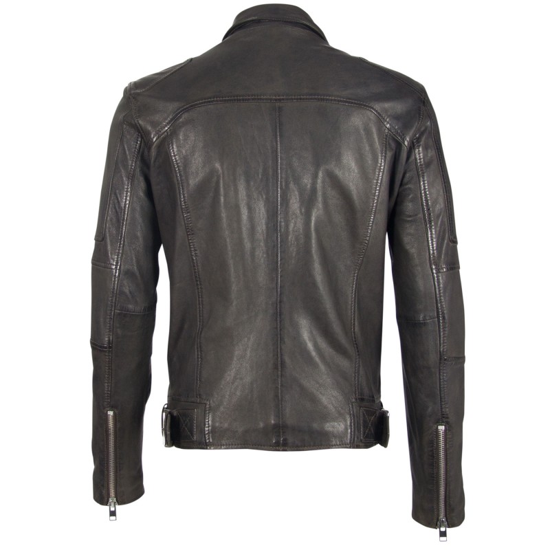 Geaca de Piele Naturala Barbati Gipsy Antracit G2BHylas SF LVTW – IMBRACAMINTE