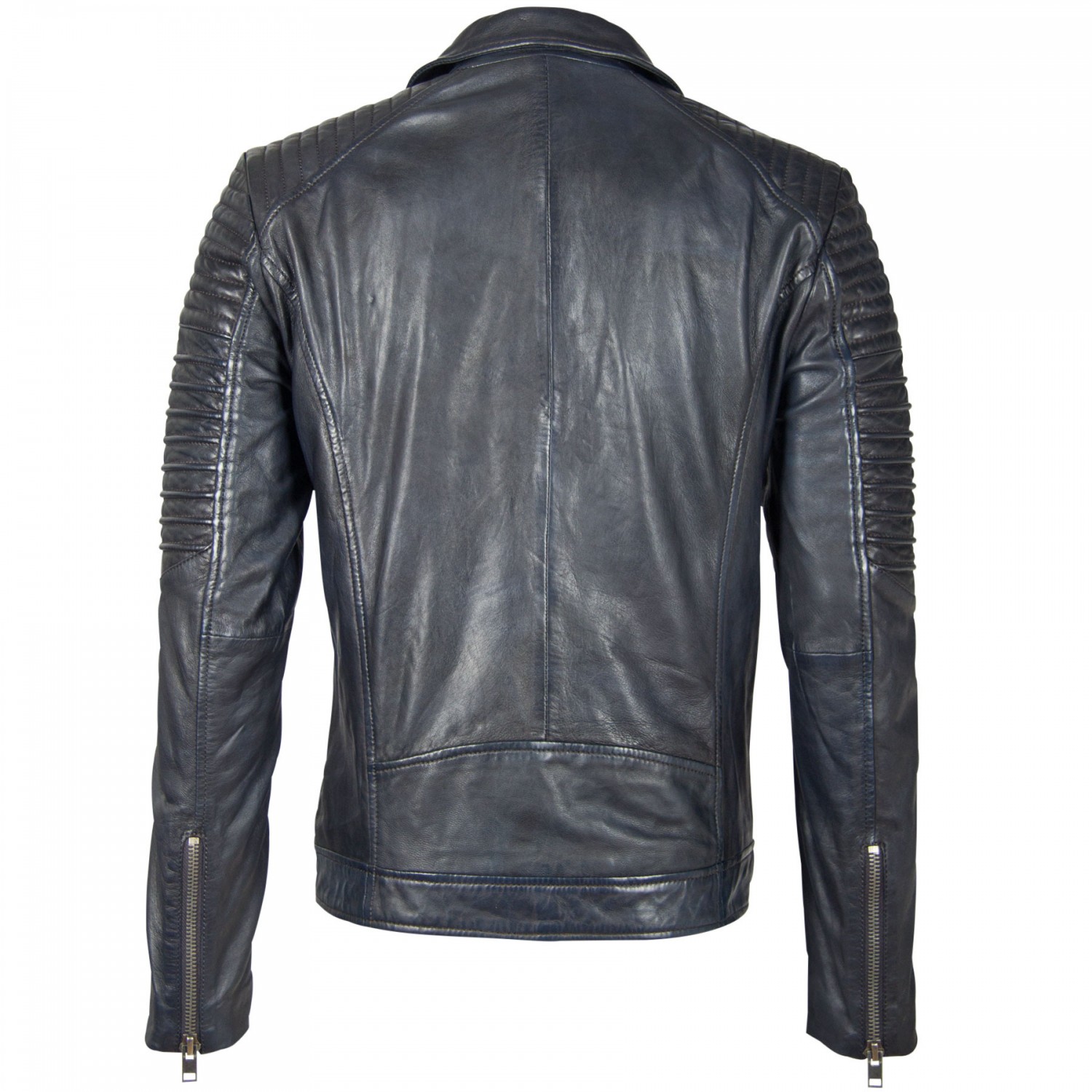 Geaca de Piele Naturala Barbati Gipsy Bleumarin Inchis G2BJordyn SF LAPOV – Black Friday