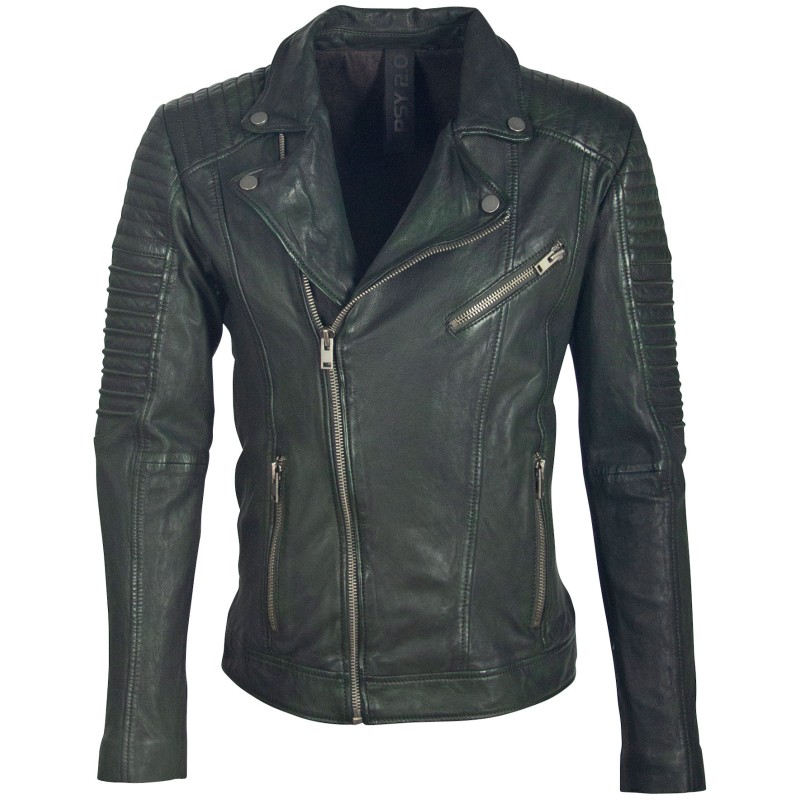 Geaca de Piele Naturala Barbati Gipsy Olive Inchis G2BJordyn SF LAPOV – IMBRACAMINTE