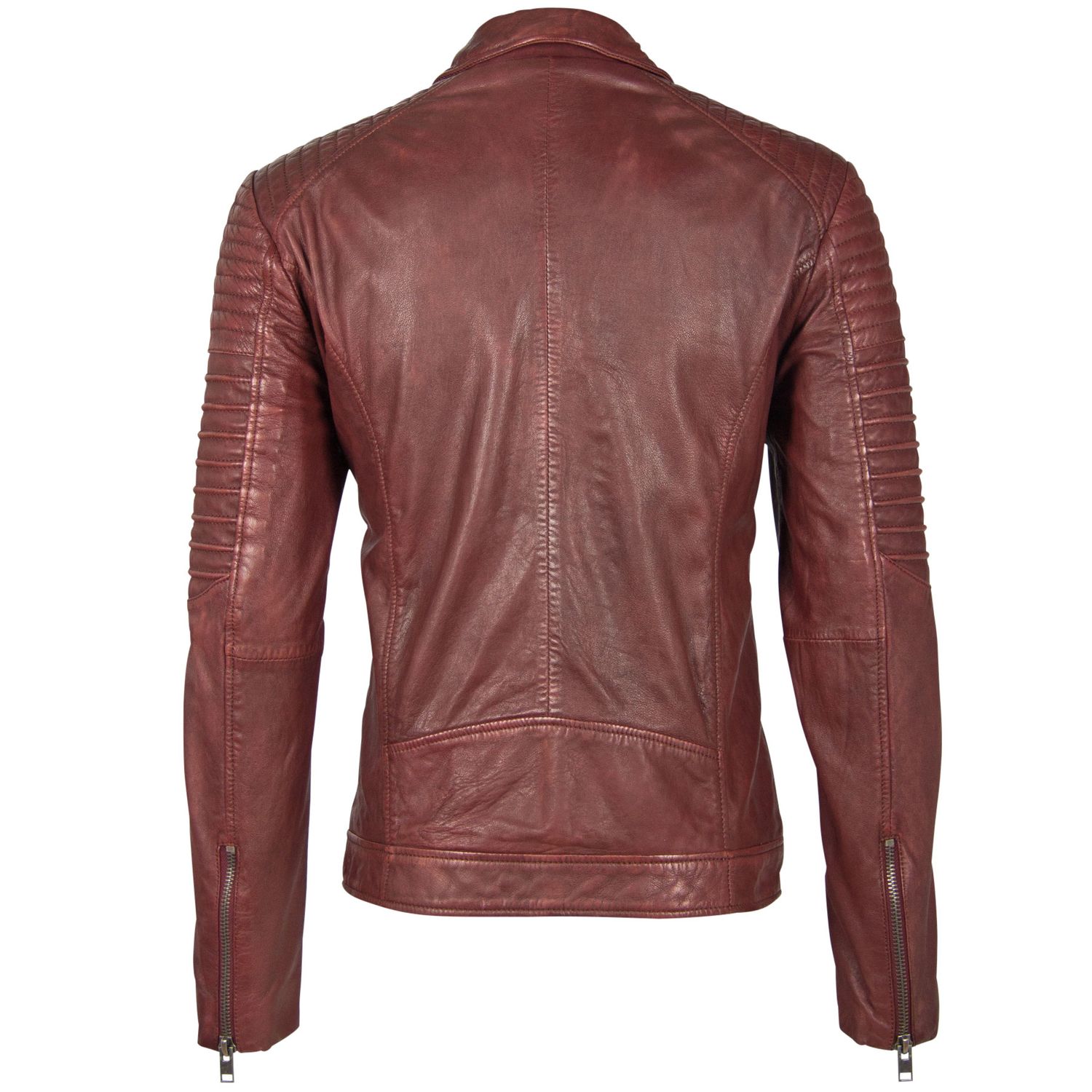 Geaca de Piele Naturala Barbati Gipsy Rosu Inchis G2BJordyn SF LAPOV – IMBRACAMINTE