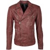 Geaca de Piele Naturala Barbati Gipsy Rosu Inchis G2BJordyn SF LAPOV - readytowear
