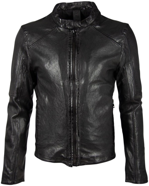 Geaca de Piele Barbati Gipsy Neagra G2BKrain SF LAMAXV – IMBRACAMINTE — fotografia 1