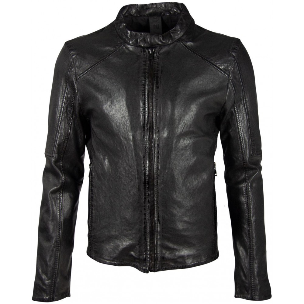 Geaca de Piele Barbati Gipsy Neagra G2BKrain SF LAMAXV geci de piele - readytowear.ro