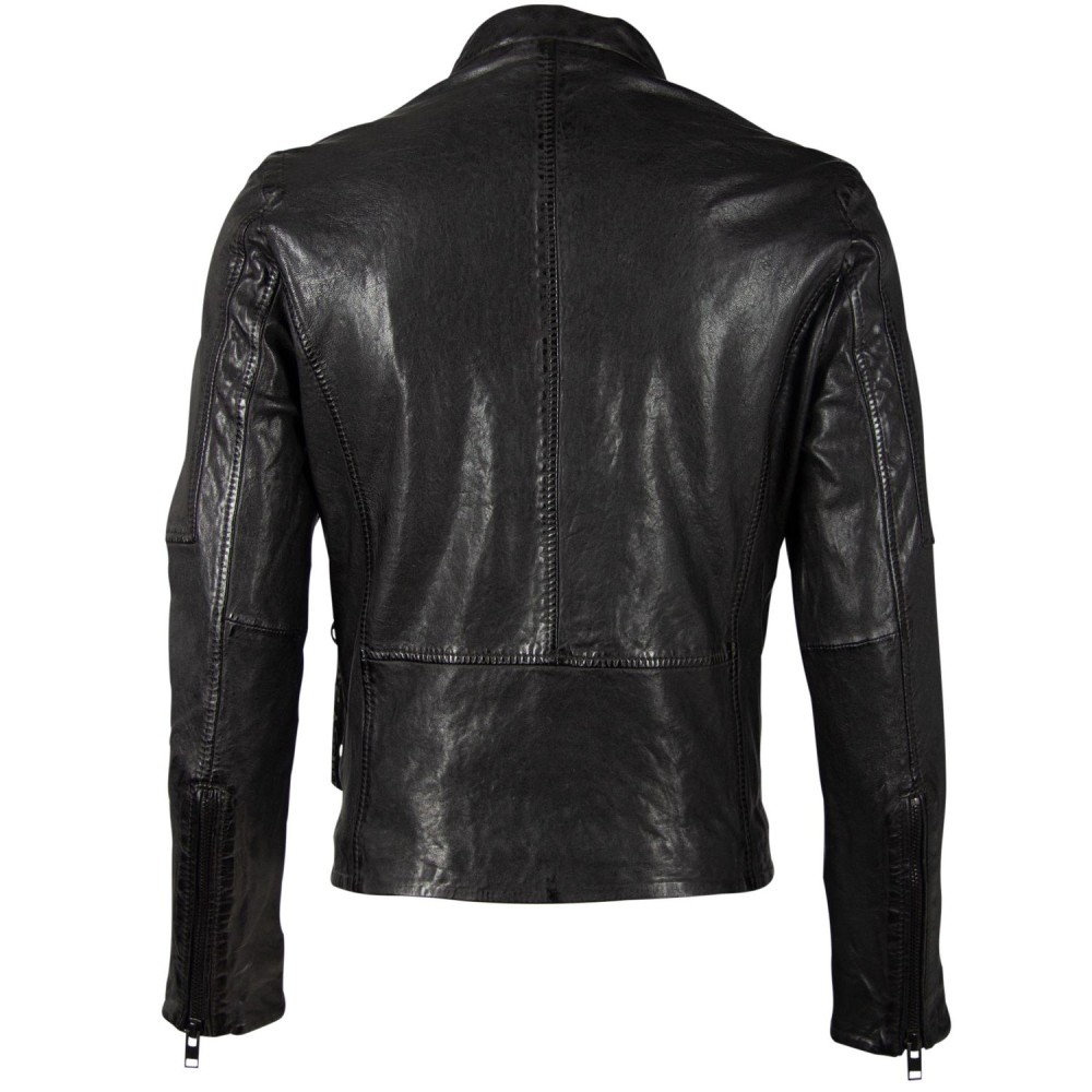 Geaca de Piele Barbati Gipsy Neagra G2BKrain SF LAMAXV geci de piele - readytowear.ro