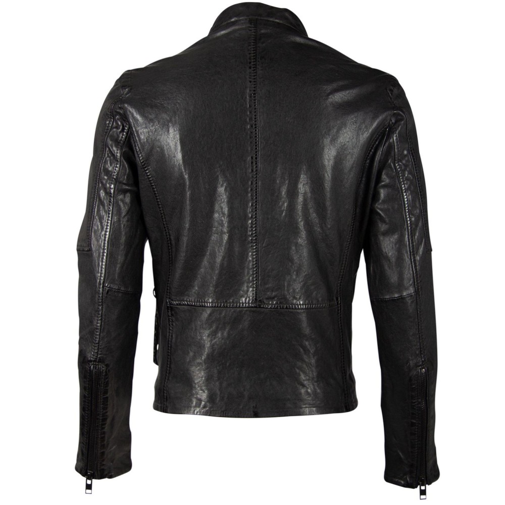 Geaca de Piele Barbati Gipsy Neagra G2BKrain SF LAMAXV geci de piele - readytowear.ro