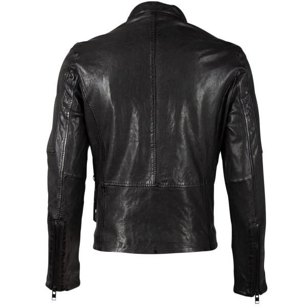 Geaca de Piele Barbati Gipsy Neagra G2BKrain SF LAMAXV – IMBRACAMINTE — fotografia 2