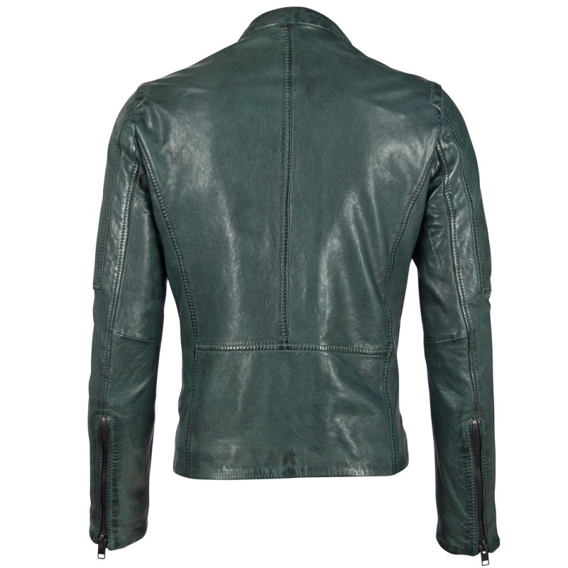 Geaca de Piele Barbati Gipsy Verde Inchis G2BKrain SF LAMAXV – IMBRACAMINTE