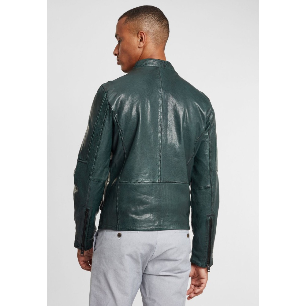 Geaca de Piele Barbati Gipsy Verde Inchis G2BKrain SF LAMAXV Geaca de Piele Barbati Gipsy Verde Inchis G2BKrain SF LAMAXV - readytowear.ro