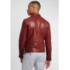 Geaca de Piele Barbati Gipsy Rosu Inchis G2BKrain SF LAMAXV geci de piele - readytowear.ro