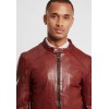Geaca de Piele Barbati Gipsy Rosu Inchis G2BKrain SF LAMAXV geci de piele - readytowear.ro
