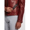 Geaca de Piele Barbati Gipsy Rosu Inchis G2BKrain SF LAMAXV geci de piele - readytowear.ro