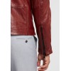 Geaca de Piele Barbati Gipsy Rosu Inchis G2BKrain SF LAMAXV geci de piele - readytowear.ro