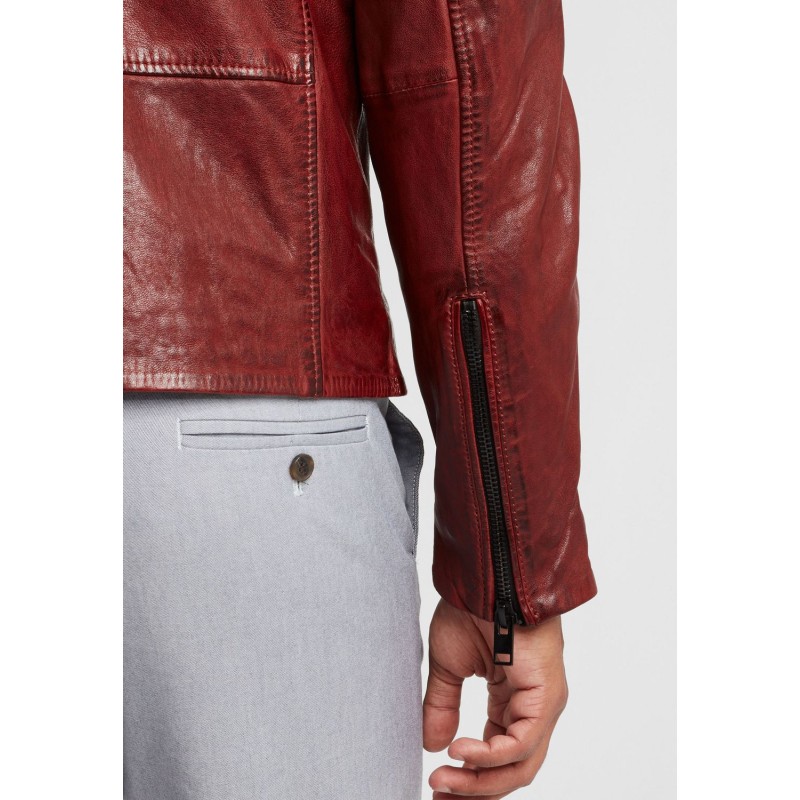 Geaca de Piele Barbati Gipsy Rosu Inchis G2BKrain SF LAMAXV – IMBRACAMINTE Geaca de Piele Barbati Gipsy Rosu Inchis G2BKrain SF LAMAXV – IMBRACAMINTE