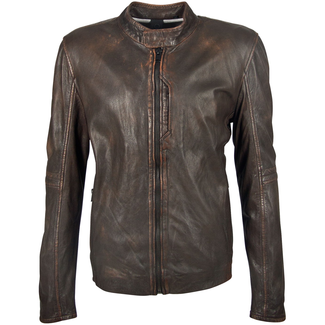 Geaca de Piele Naturala Barbati Gipsy Maro Antic G2BKrios SF NSALV – Black Friday