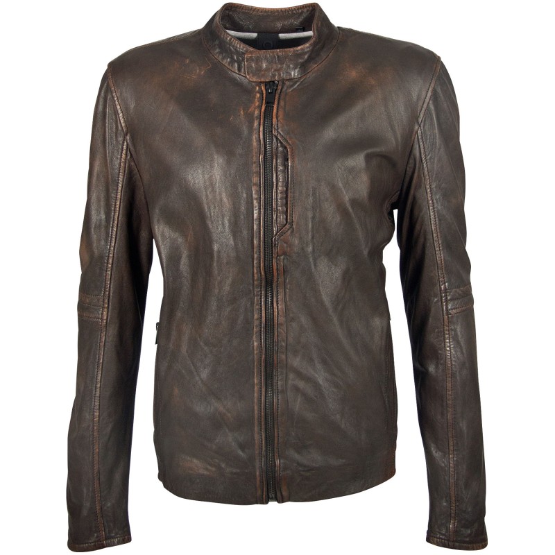 Geaca de Piele Naturala Barbati Gipsy Maro Antic G2BKrios SF NSALV – IMBRACAMINTE