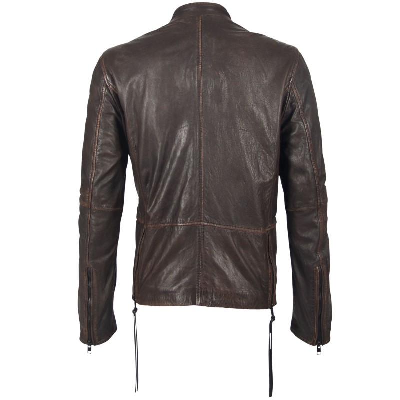 Geaca de Piele Naturala Barbati Gipsy Maro Antic G2BKrios SF NSALV – IMBRACAMINTE