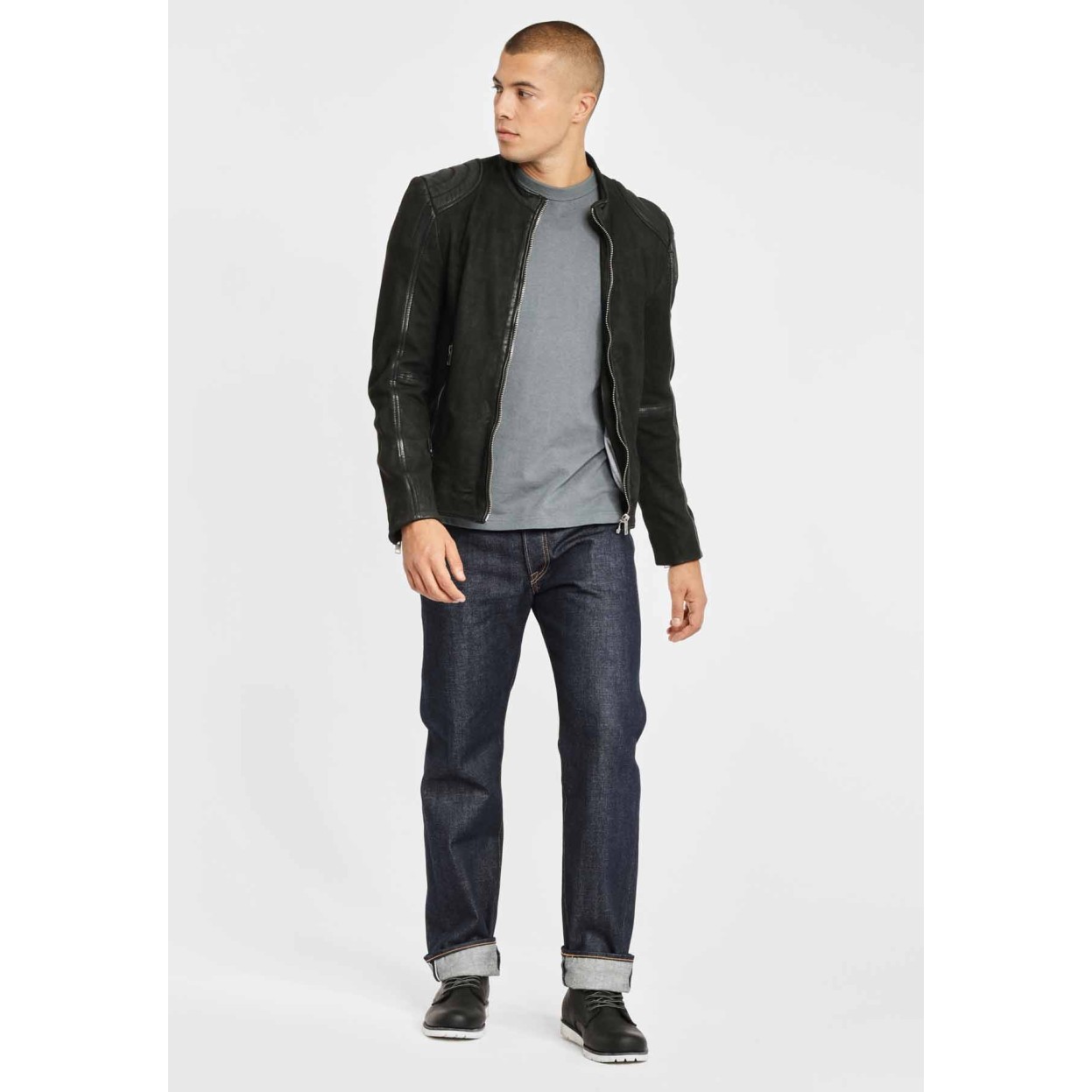 Geaca de Piele Naturala Barbati Gipsy Neagra G2BKryn SF LCOUNTV – IMBRACAMINTE