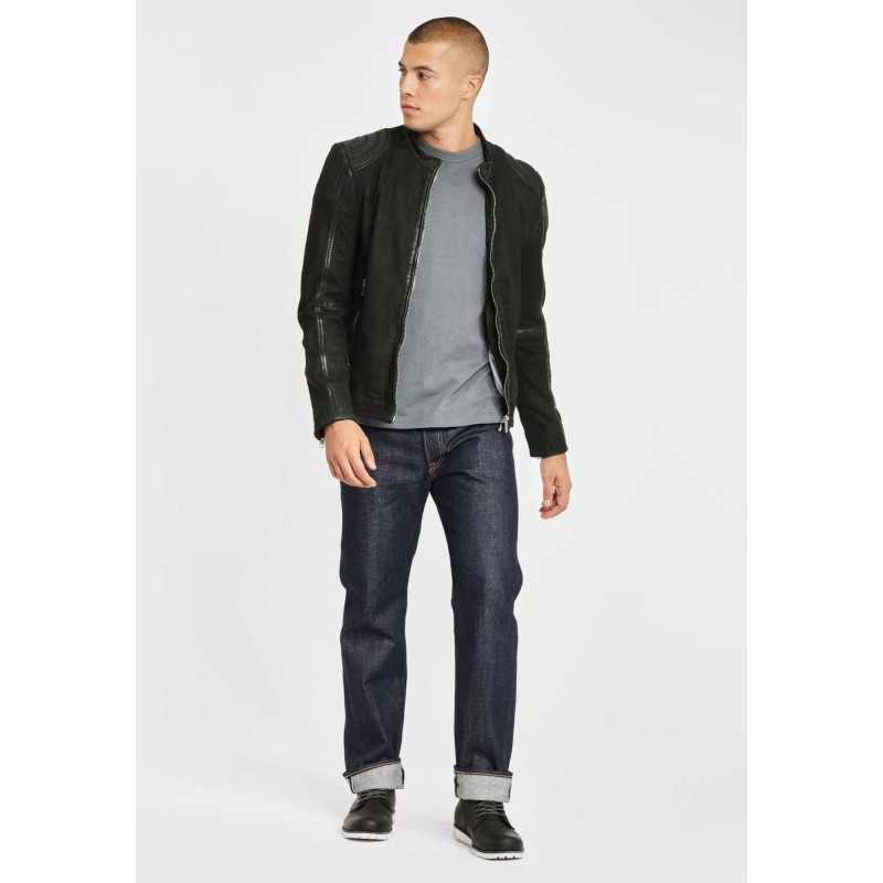 Geaca de Piele Barbati Gipsy Neagra G2BKryn SF LCOUNTV – Black Friday