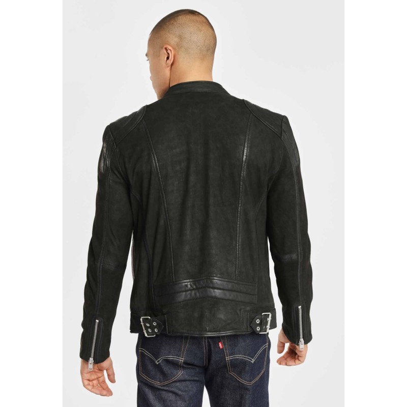 Geaca de Piele Barbati Gipsy Neagra G2BKryn SF LCOUNTV – Black Friday