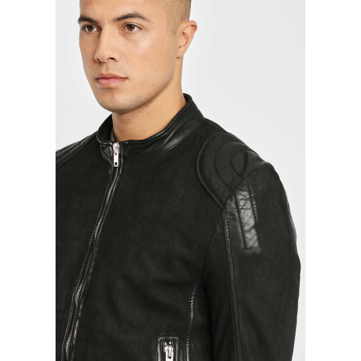 Geaca de Piele Naturala Barbati Gipsy Neagra G2BKryn SF LCOUNTV – IMBRACAMINTE