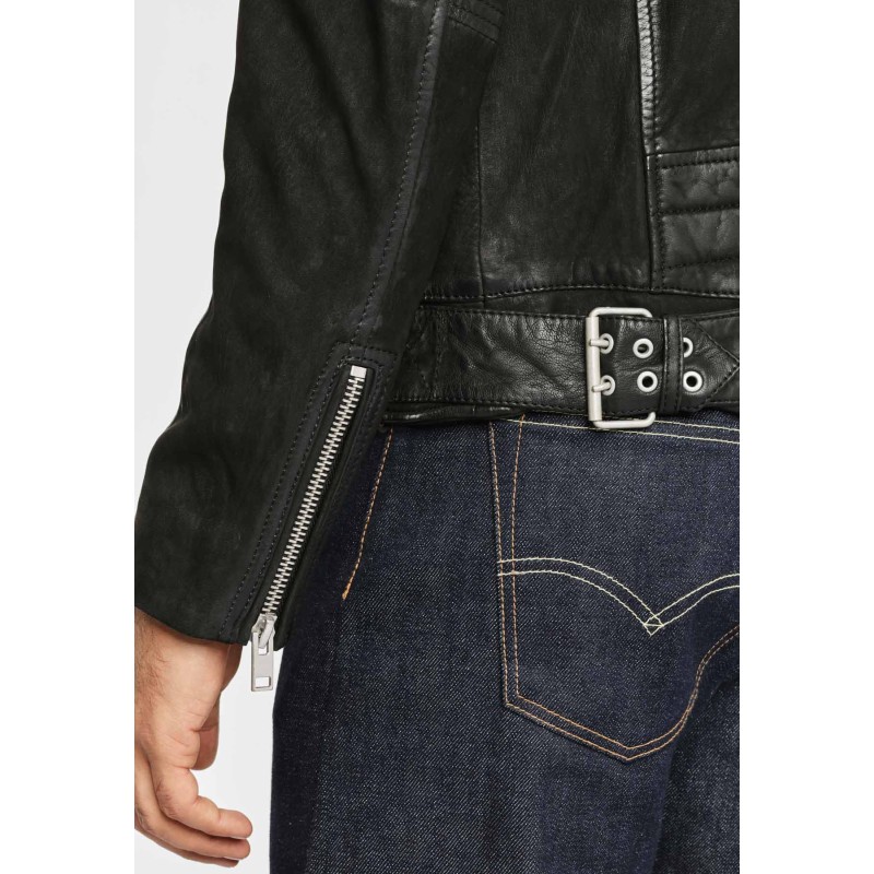 Geaca de Piele Barbati Gipsy Neagra G2BKryn SF LCOUNTV – Black Friday