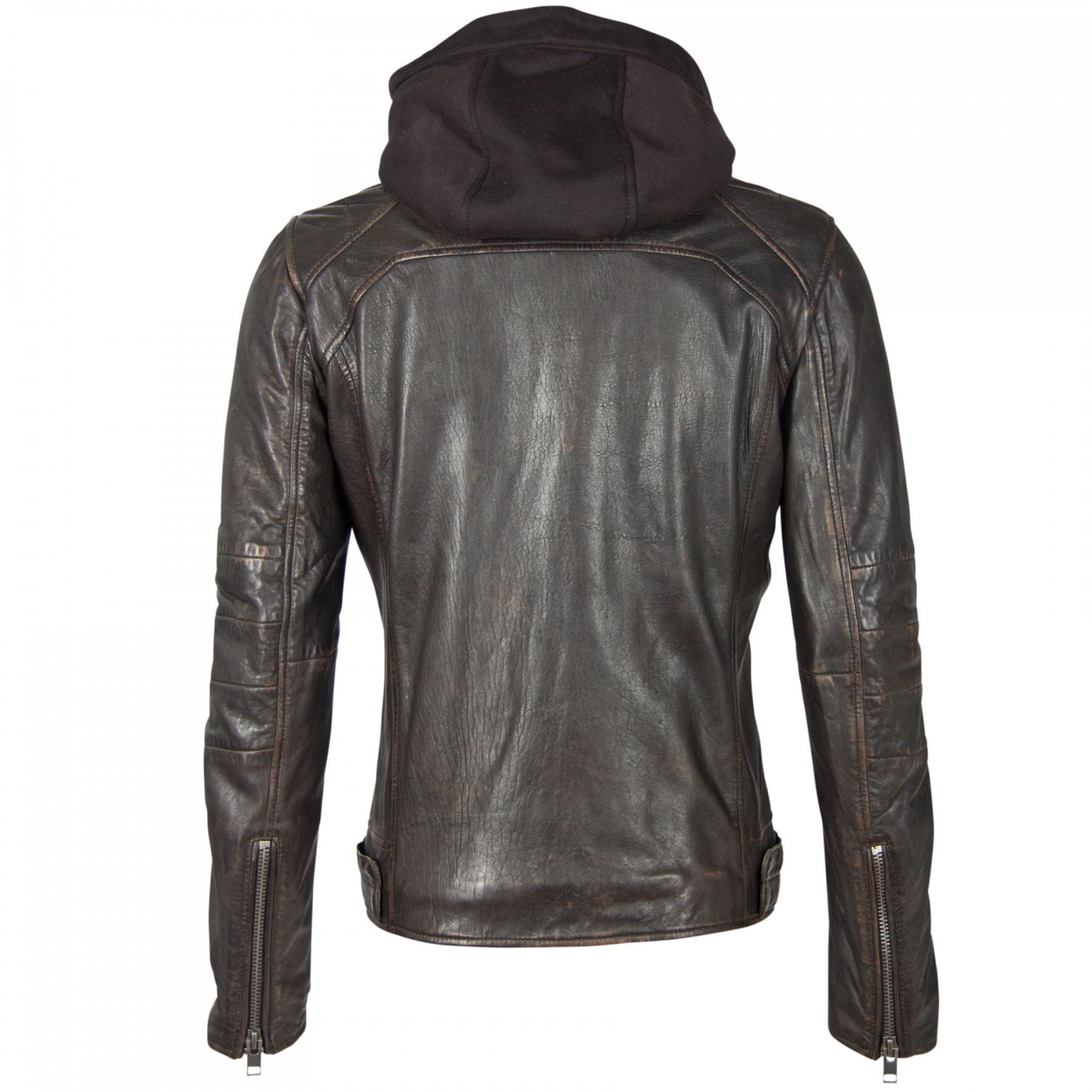 Geaca de Piele Naturala Barbati Gipsy Negru/Maro G2BLews SF LARETV – Black Friday