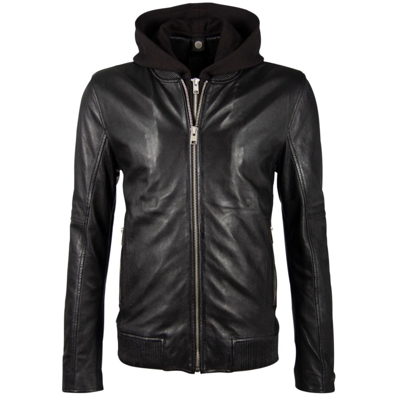 Geaca de Piele Barbati Gipsy Neagra G2BNate SF LALUV – IMBRACAMINTE