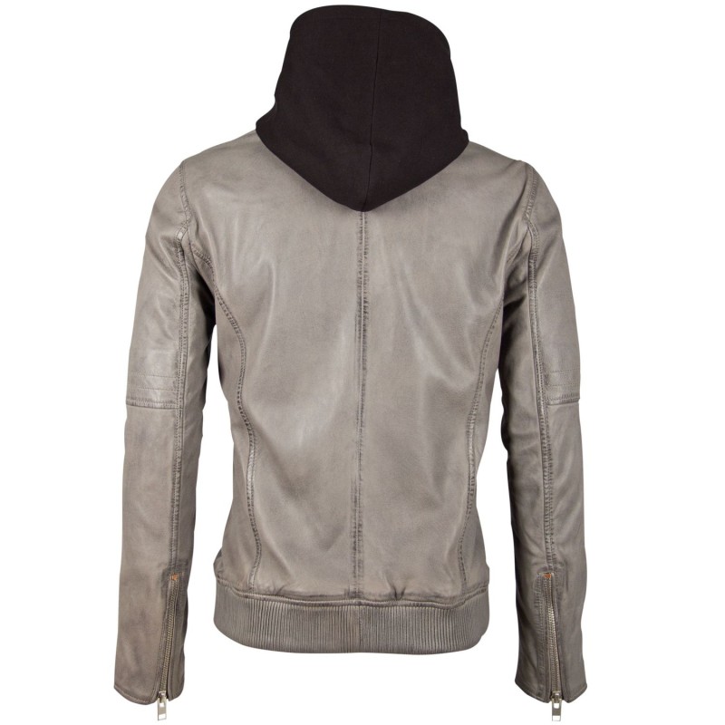 Geaca de Piele Barbati Gipsy Gri G2BNate SF LALUV – IMBRACAMINTE