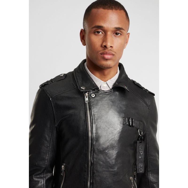 Geaca de Piele Naturala Barbati Gipsy Neagra G2BNoct SF SVATV – IMBRACAMINTE