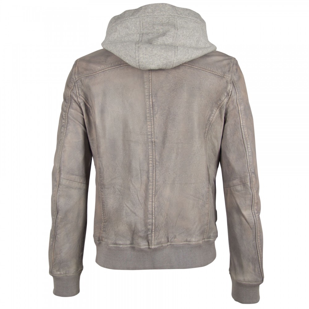 Geaca de Piele Naturala Barbati Gipsy Gri G2BSamu SF LCAV Geaca de Piele Naturala Barbati Gipsy Gri G2BSamu SF LCAV - readytowear.ro
