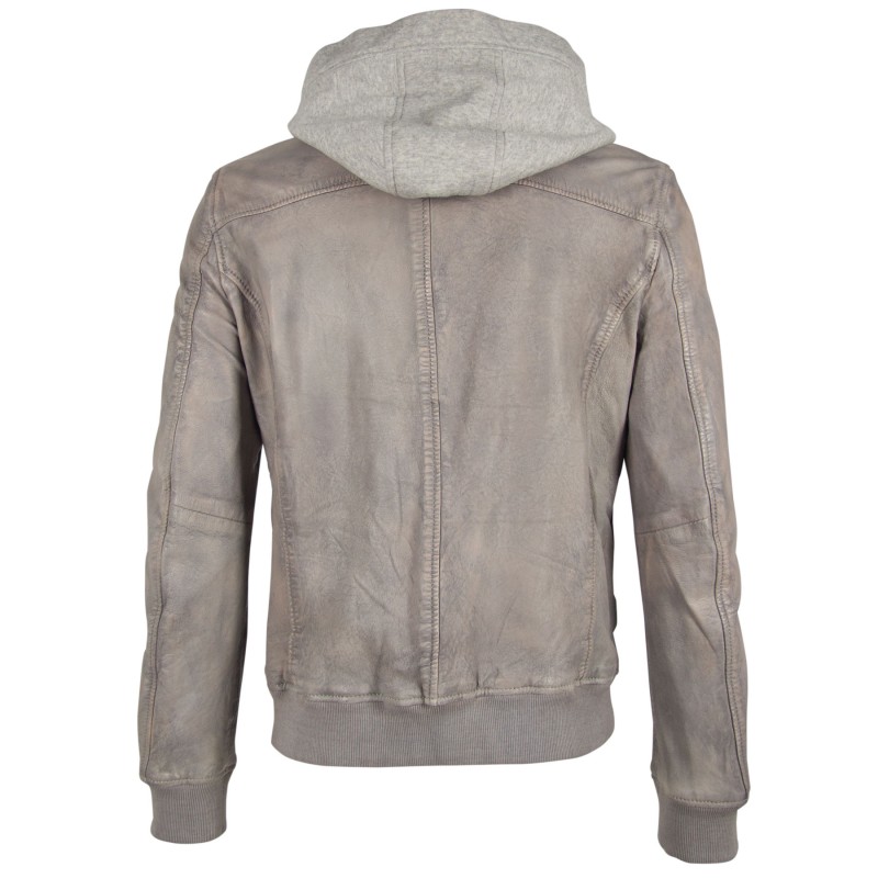 Geaca de Piele Naturala Barbati Gipsy Gri G2BSamu SF LCAV – IMBRACAMINTE