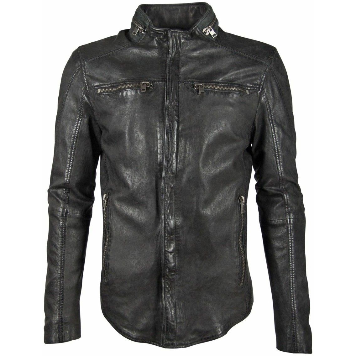 Geaca de Piele Naturala Barbati Gipsy Neagra G2BTallan SF LSWV – IMBRACAMINTE