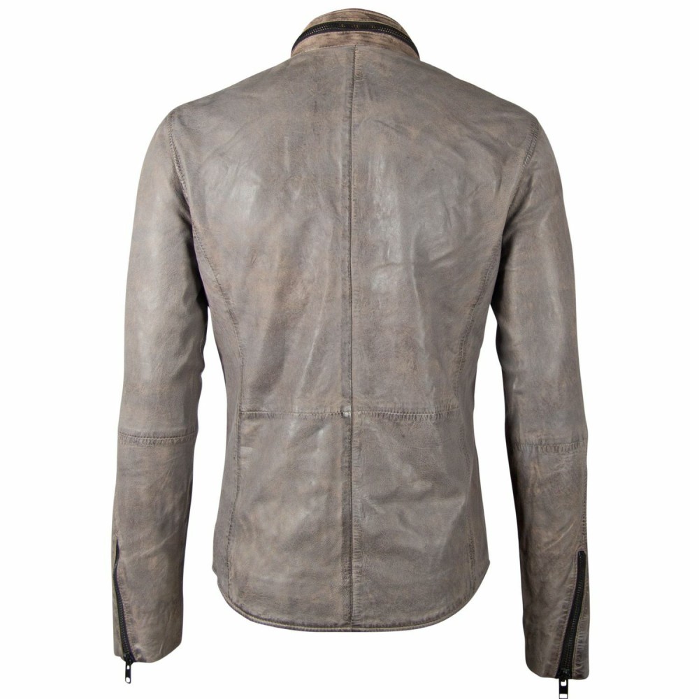 Geaca de Piele Naturala Barbati Gipsy Gri G2BTallan SF LSWV Geaca de Piele Naturala Barbati Gipsy Gri G2BTallan SF LSWV - readytowear.ro