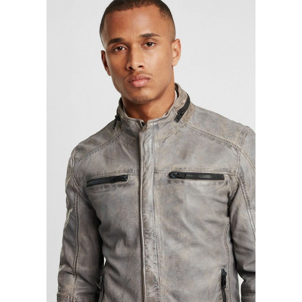 Geaca de Piele Naturala Barbati Gipsy Gri G2BTallan SF LSWV Geaca de Piele Naturala Barbati Gipsy Gri G2BTallan SF LSWV - readytowear.ro