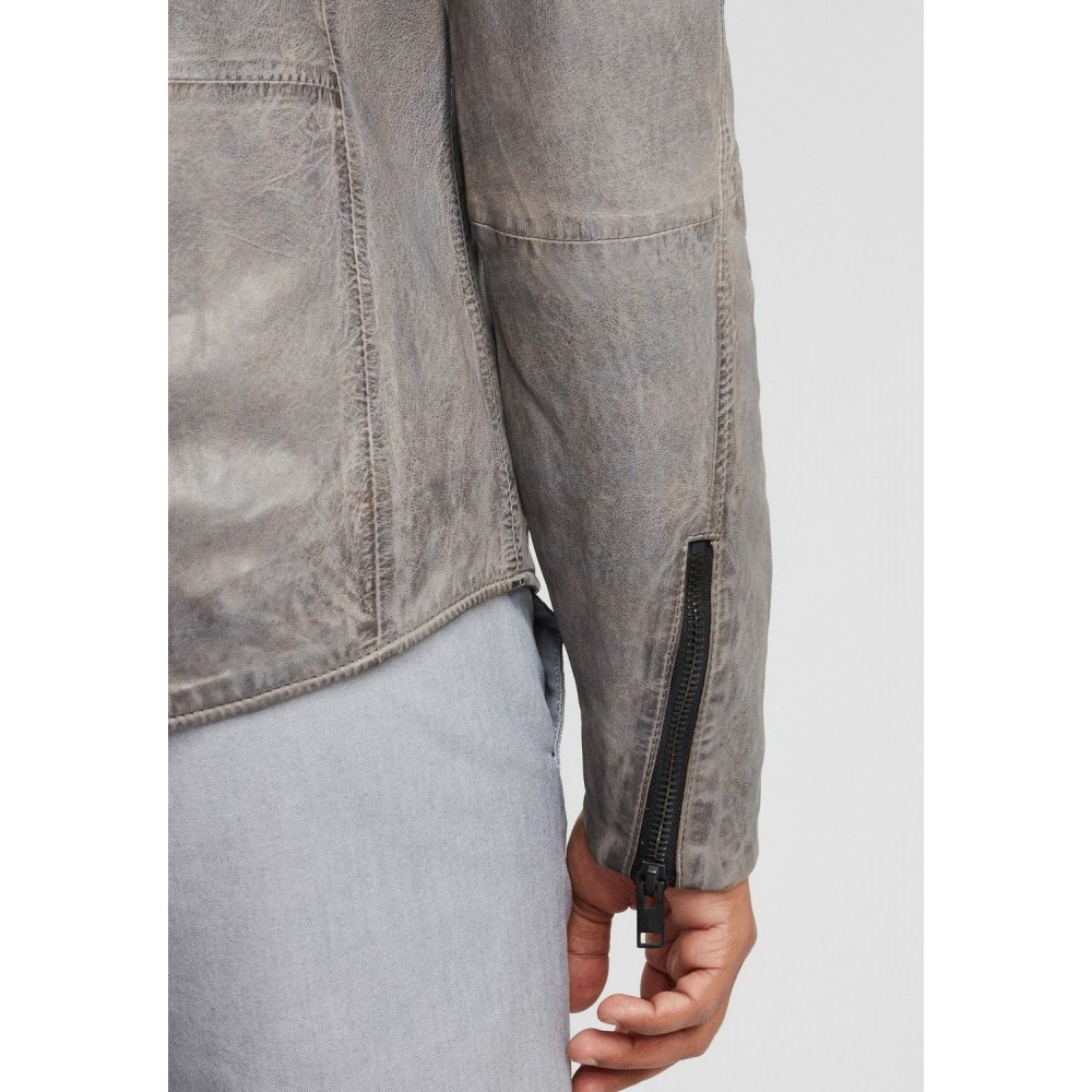 Geaca de Piele Naturala Barbati Gipsy Gri G2BTallan SF LSWV Geaca de Piele Naturala Barbati Gipsy Gri G2BTallan SF LSWV - readytowear.ro