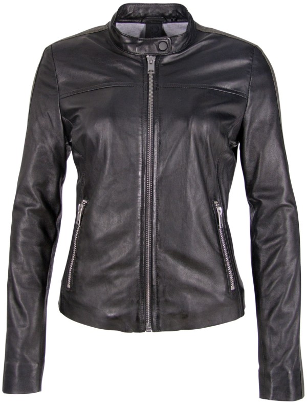 Geaca de Piele Naturala Dama Gipsy Neagra G2GSuvi LABRIV – IMBRACAMINTE — fotografia 1