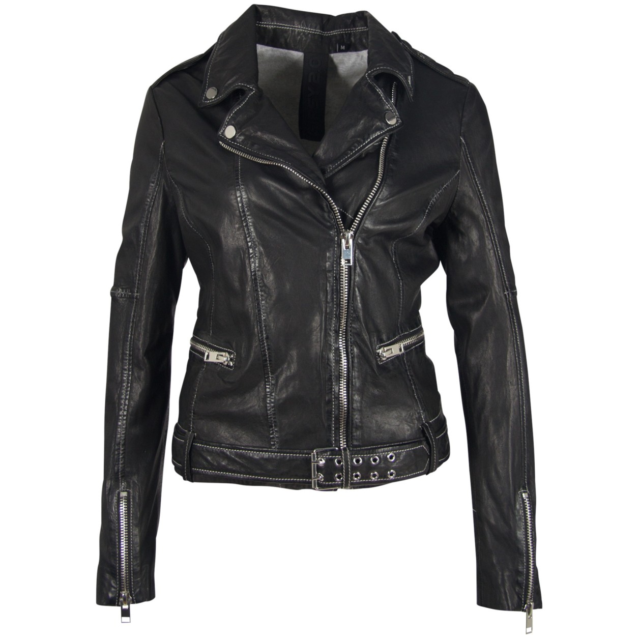 Geaca de Piele Naturala Dama Gipsy Neagra G2GZhuri SF LDRV – IMBRACAMINTE