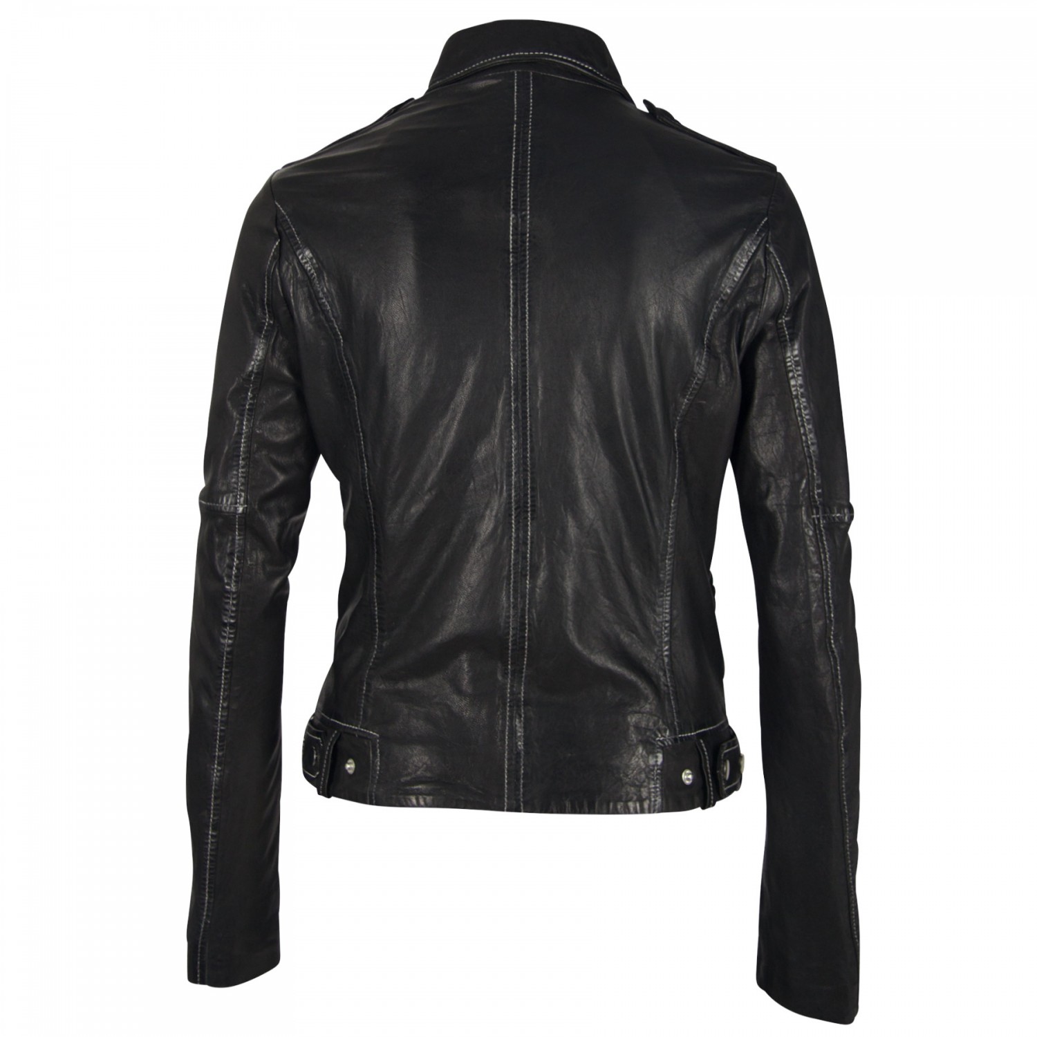 Geaca de Piele Naturala Dama Gipsy Neagra G2GZhuri SF LDRV – IMBRACAMINTE