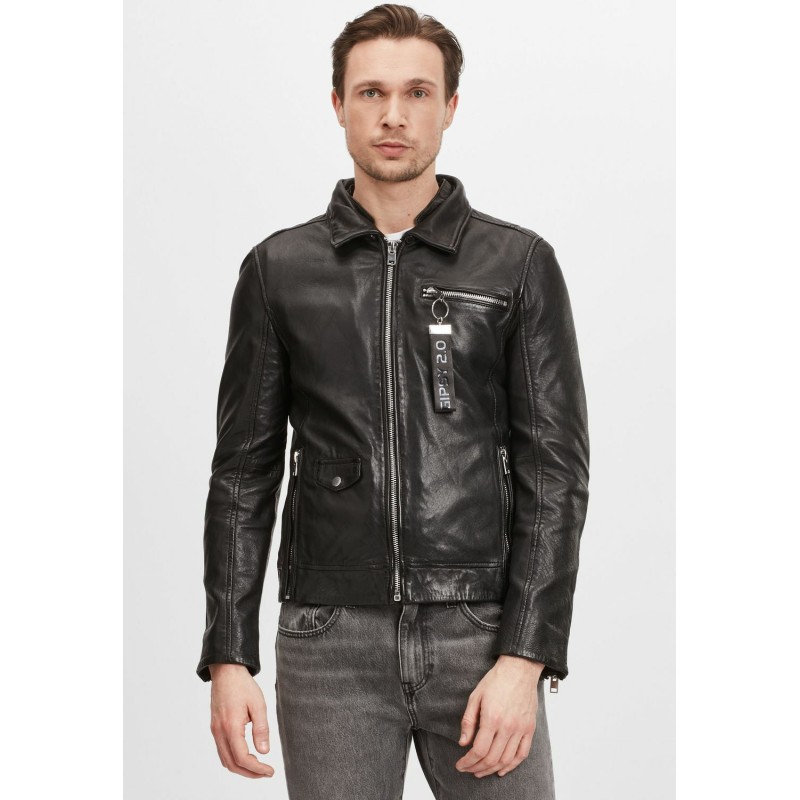 Geaca de Iarna din Piele Barbati Gipsy Neagra G2MFelan – Black Friday Geaca de Iarna din Piele Barbati Gipsy Neagra G2MFelan – Black Friday