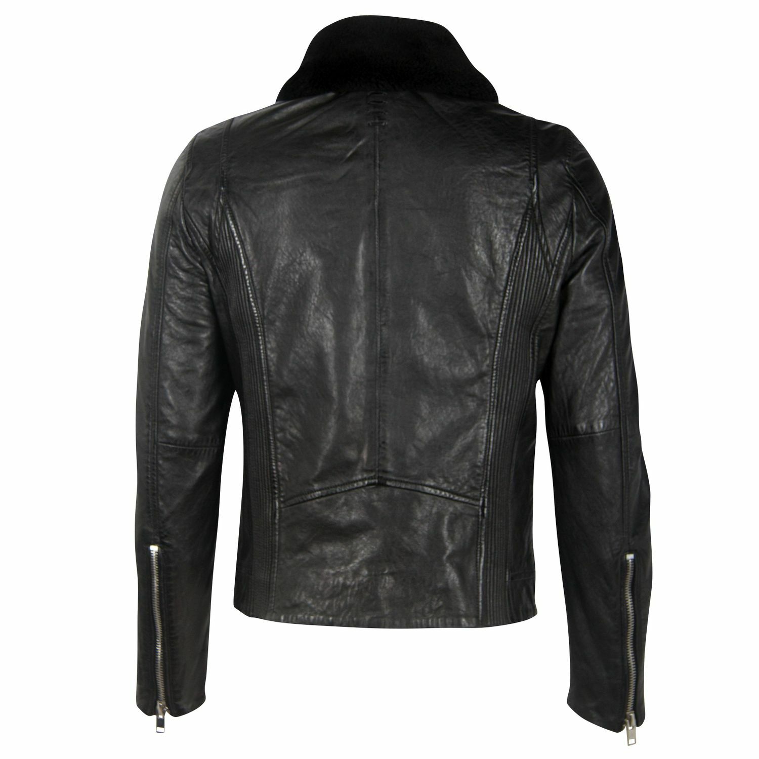Geaca de Iarna din Piele Barbati Gipsy Neagra G2MFelan – Black Friday
