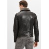 Geaca de Iarna din Piele Barbati Gipsy Neagra G2MFelan – Black Friday