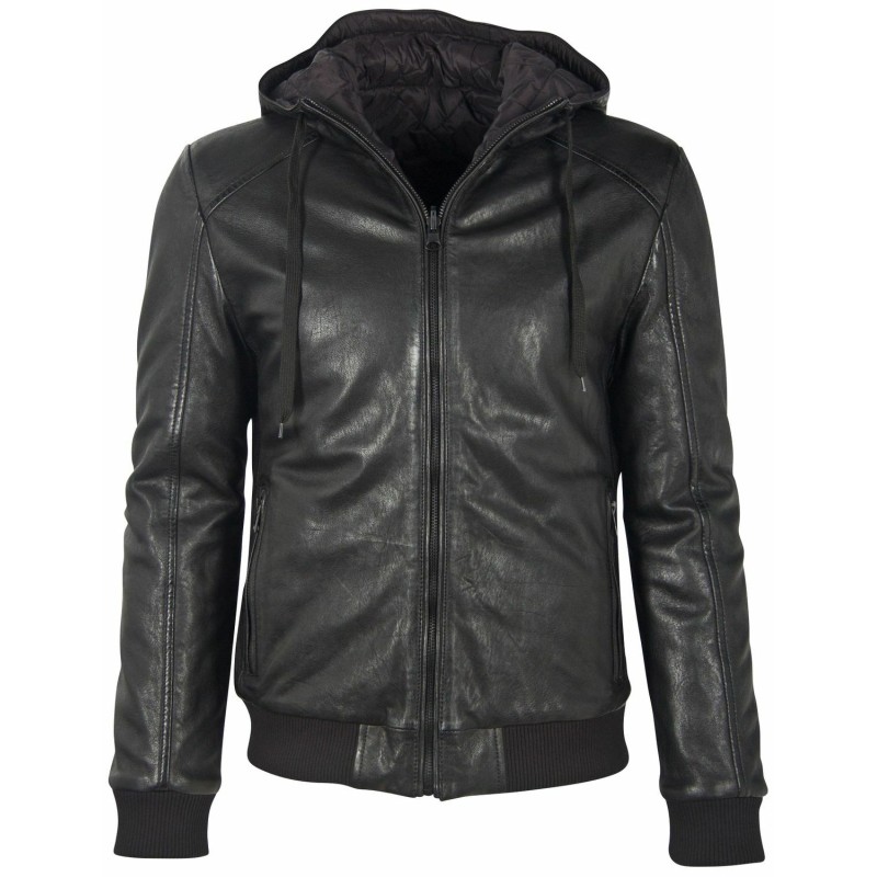 Geaca de Piele Barbati Gipsy Neagra G2MGraydon – IMBRACAMINTE