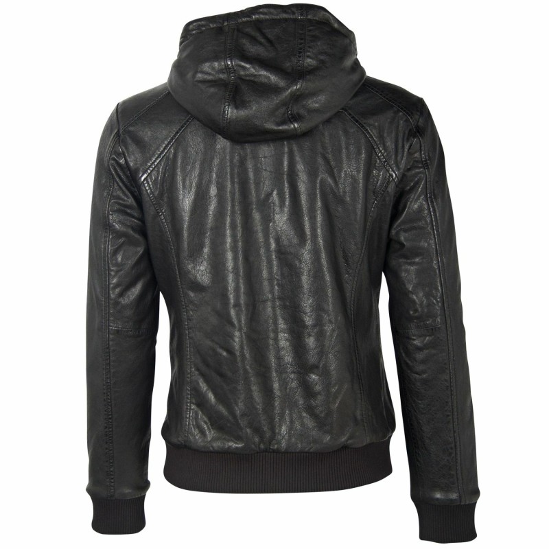Geaca de Piele Barbati Gipsy Neagra G2MGraydon – IMBRACAMINTE